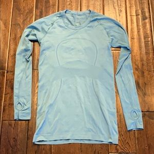 EUC lululemon swiftly tech crew - teal